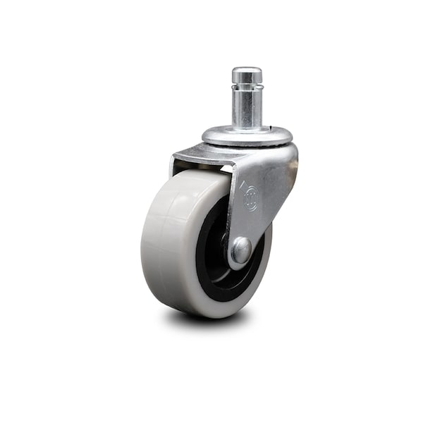 2 Inch Polyurethane Wheel 7/8 Grip Ring Stem Caster